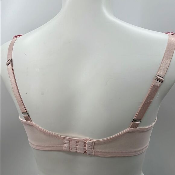 Soma Pink and Dark Pink Lace Bra Full Coverage - Picture 4 of 5